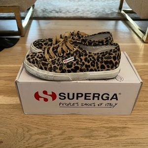 Superga Kids Leopard Sneakers